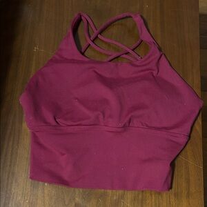 Women’s Strappy Sports Bralette - Berry